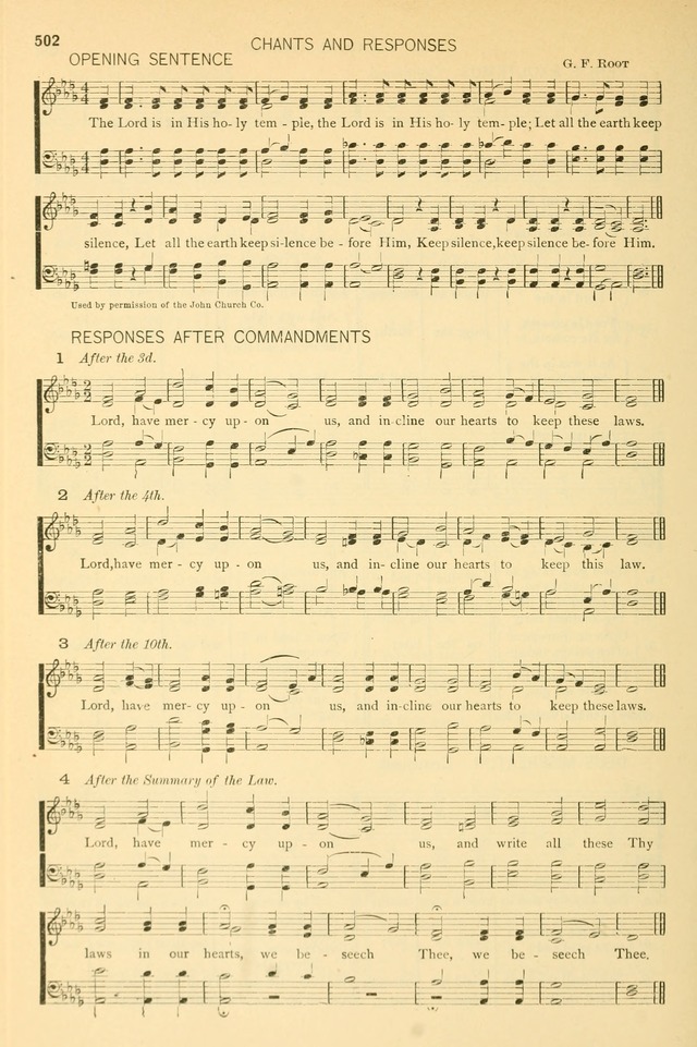 The Church Hymnary: a collection of hymns and tunes for public worship page 502