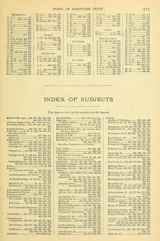 The Church Hymnary: a collection of hymns and tunes for public worship page 513