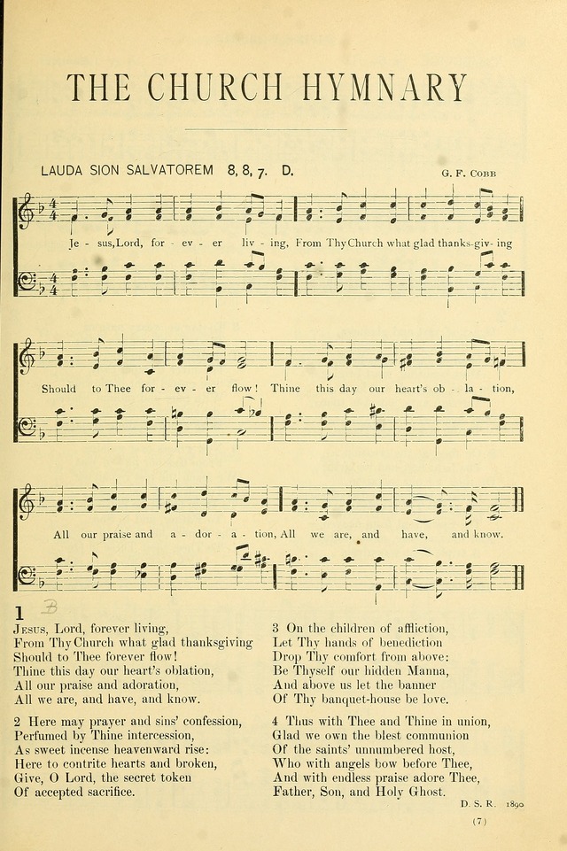 The Church Hymnary: a collection of hymns and tunes for public worship page 7