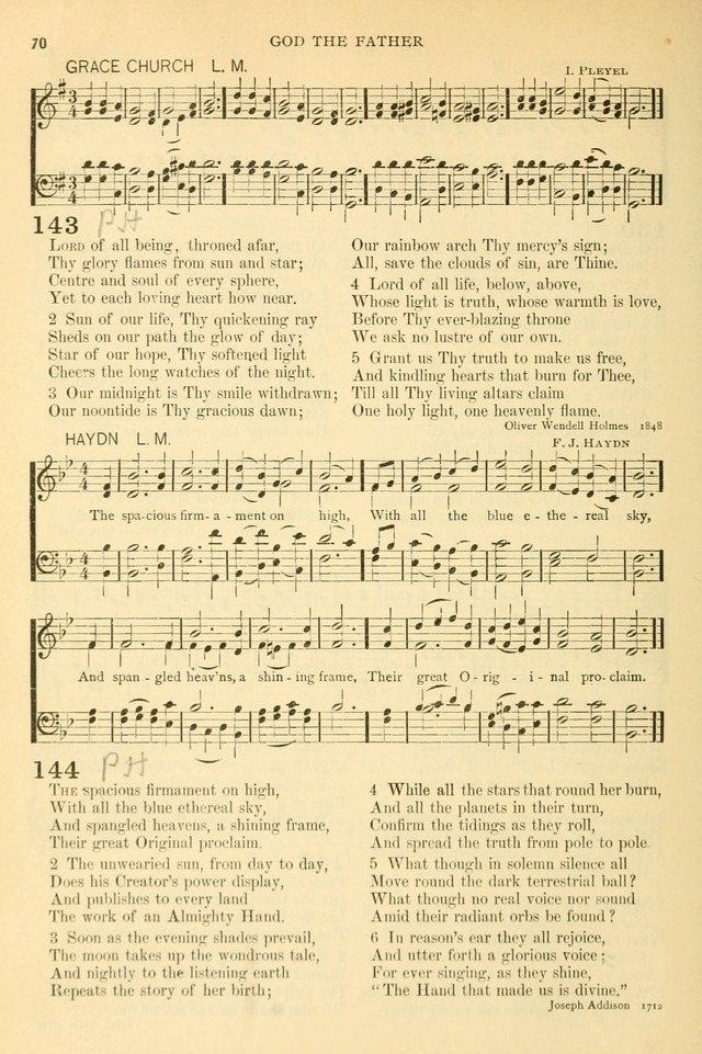 The Church Hymnary: a collection of hymns and tunes for public worship page 70