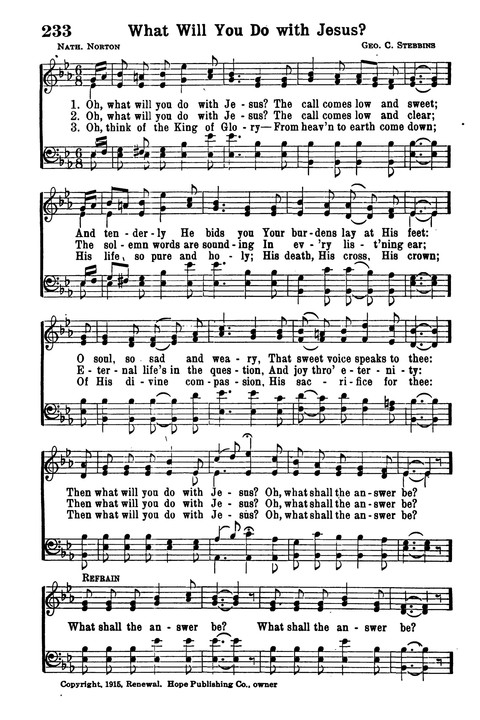 Choice Hymns of the Faith page 216