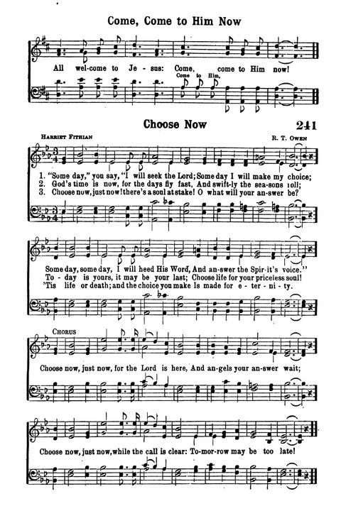 Choice Hymns of the Faith page 223