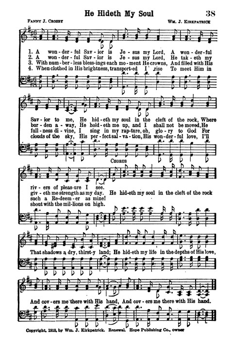 Choice Hymns of the Faith page 33