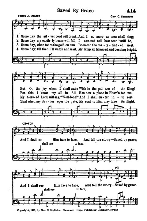 Choice Hymns of the Faith page 359