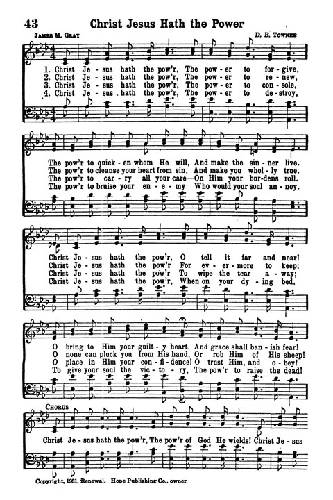 Choice Hymns of the Faith page 38