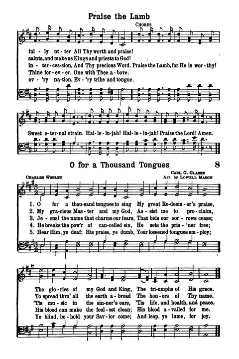 Choice Hymns of the Faith page 7