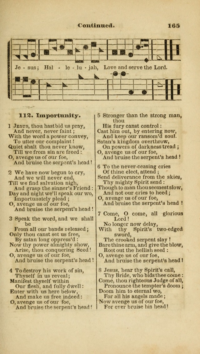 The Christian Lyre: adapted for use in families, prayer meetings, and revivals of religion page 165