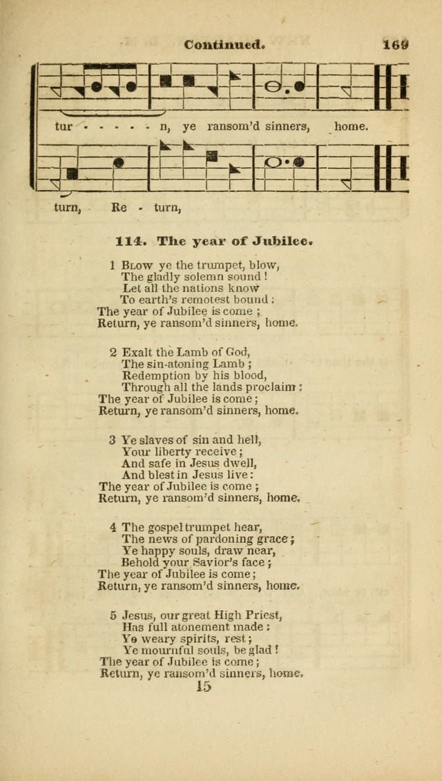 The Christian Lyre: adapted for use in families, prayer meetings, and revivals of religion page 169