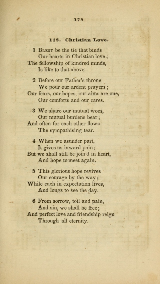 The Christian Lyre: adapted for use in families, prayer meetings, and revivals of religion page 175