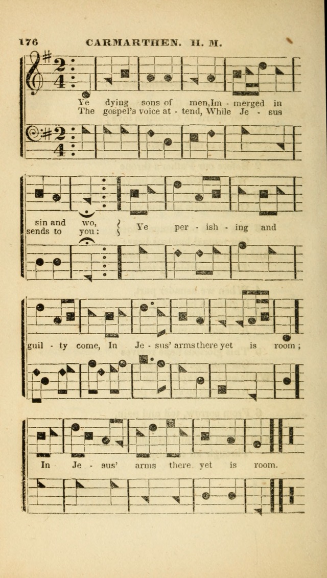 The Christian Lyre: adapted for use in families, prayer meetings, and revivals of religion page 176