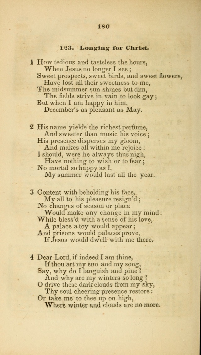 The Christian Lyre: adapted for use in families, prayer meetings, and revivals of religion page 180