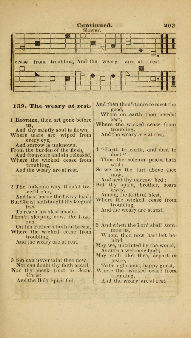 The Christian Lyre: adapted for use in families, prayer meetings, and revivals of religion page 203