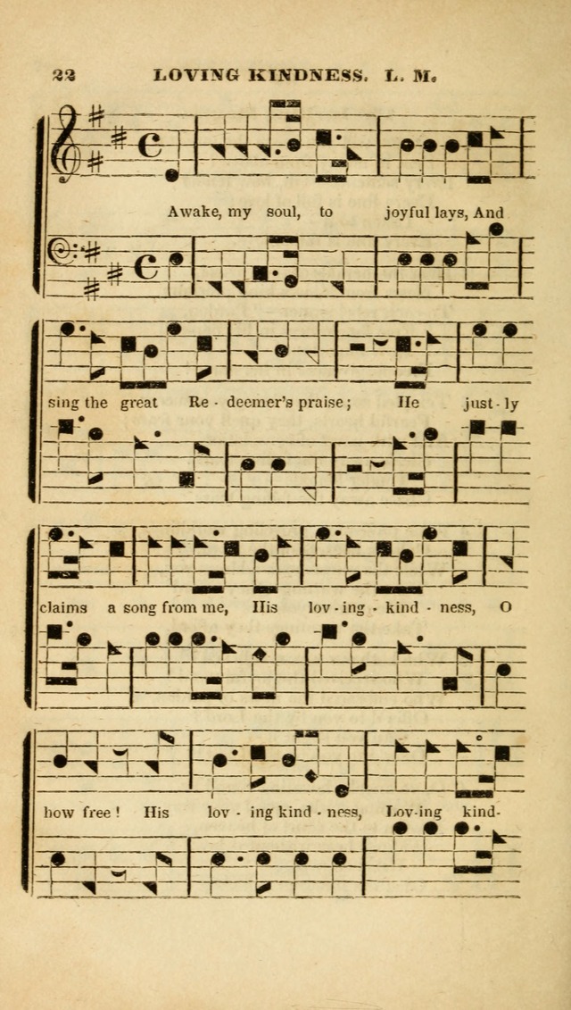 The Christian Lyre: adapted for use in families, prayer meetings, and revivals of religion page 22