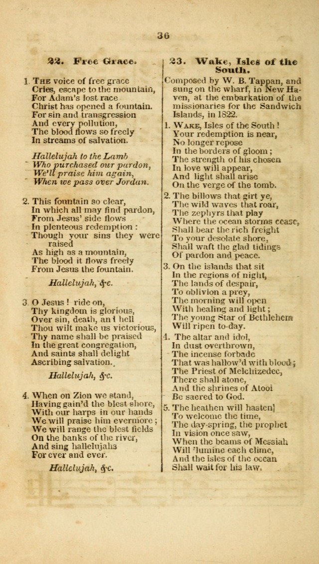 The Christian Lyre: adapted for use in families, prayer meetings, and revivals of religion page 36