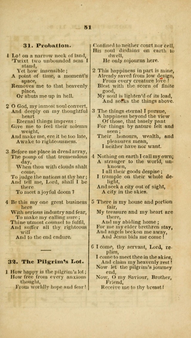 The Christian Lyre: adapted for use in families, prayer meetings, and revivals of religion page 51