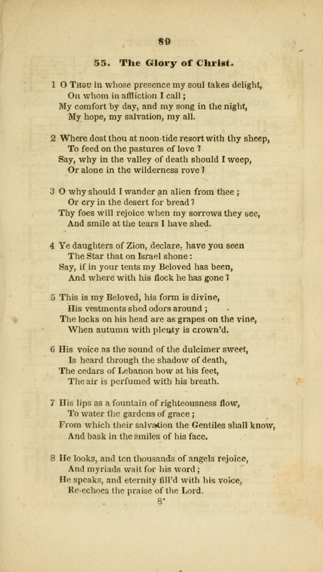 The Christian Lyre: adapted for use in families, prayer meetings, and revivals of religion page 89