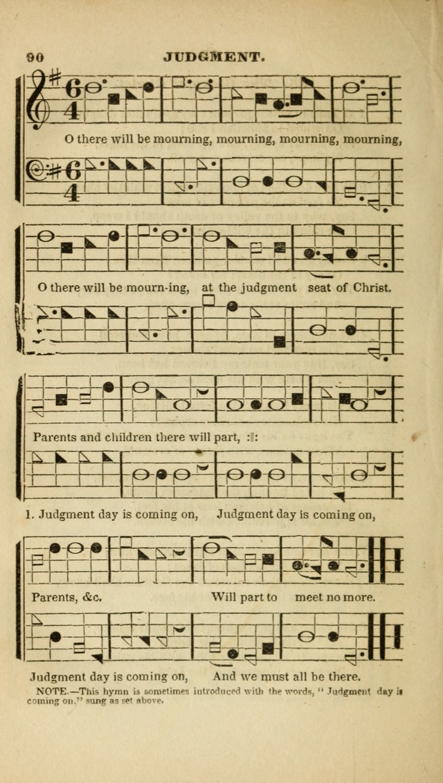 The Christian Lyre: adapted for use in families, prayer meetings, and revivals of religion page 90