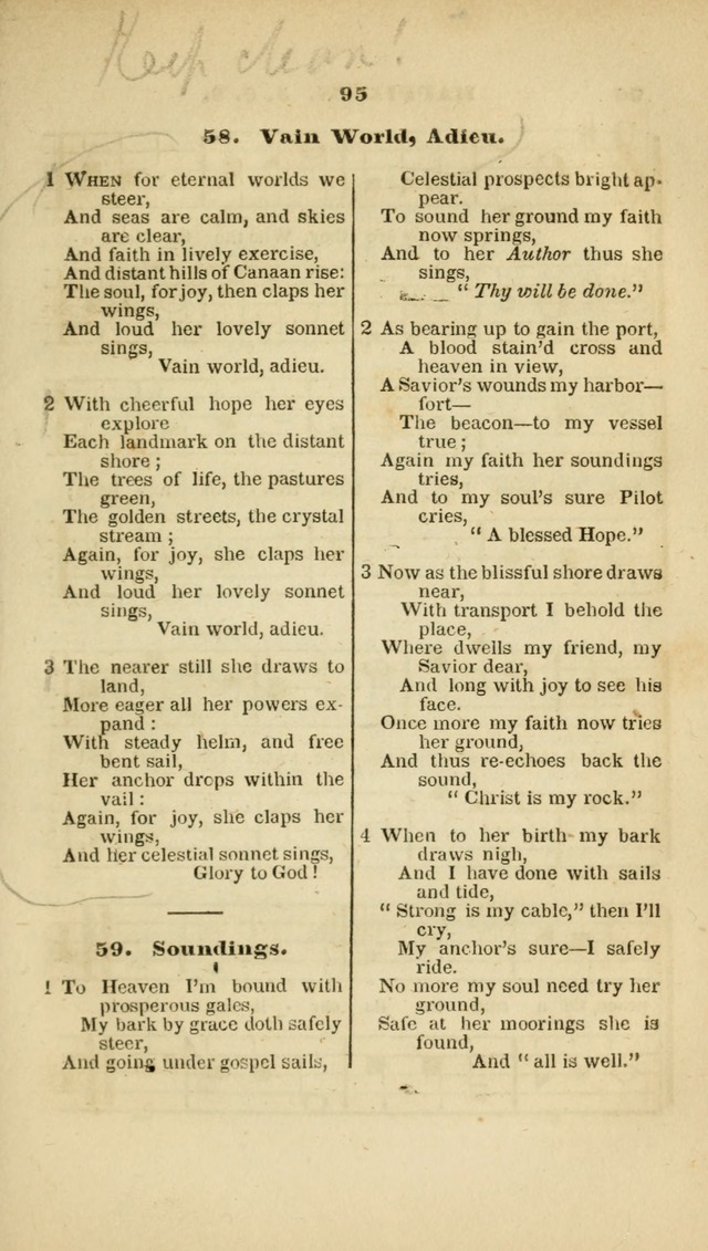 The Christian Lyre: adapted for use in families, prayer meetings, and revivals of religion page 95
