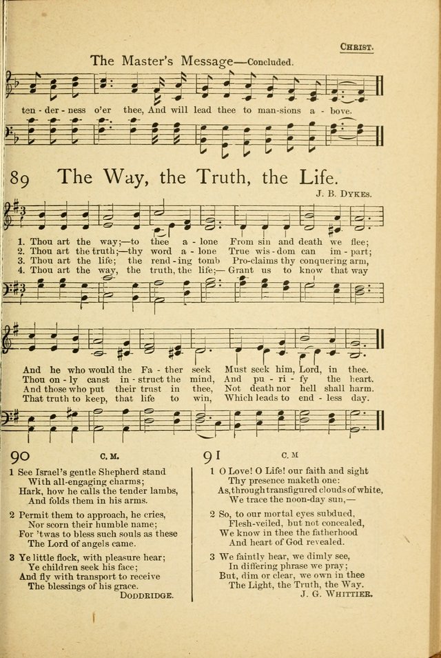 Christian Life Songs: for Sunday school, praise and prayer meeting, congregational singing, Christian Endeavor meetings, special meetings, choir & home page 69