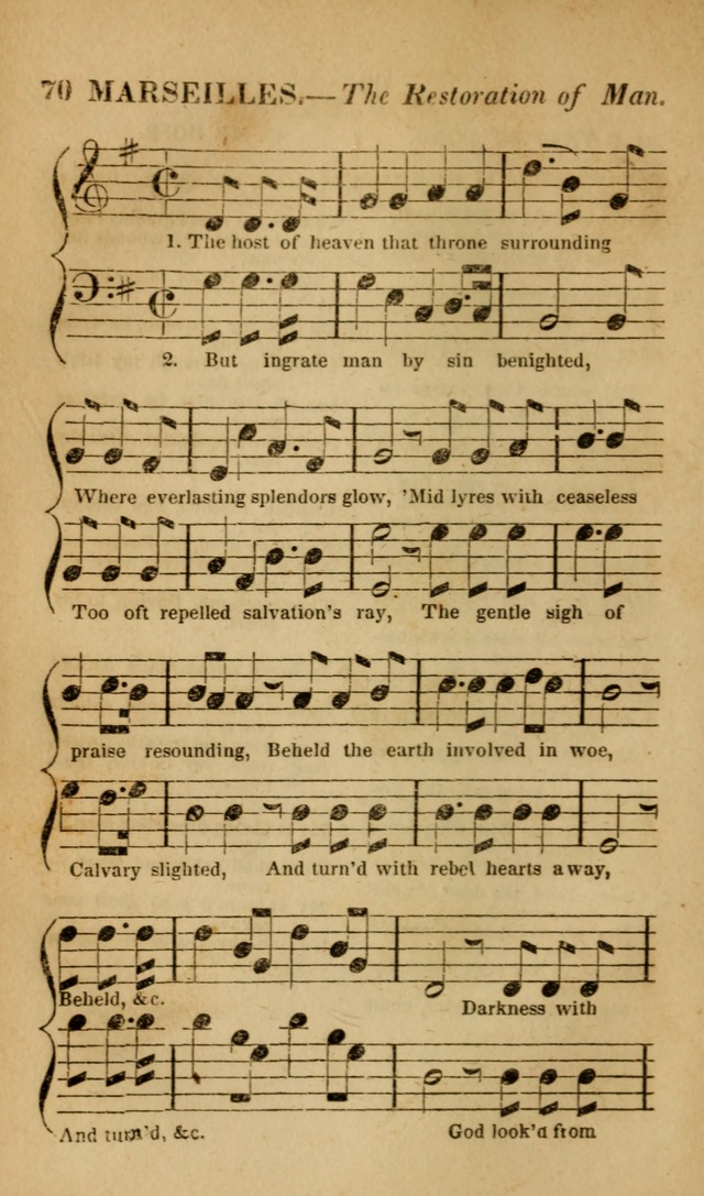 The Christian Lyre: Vol I (8th ed. rev.) page 70