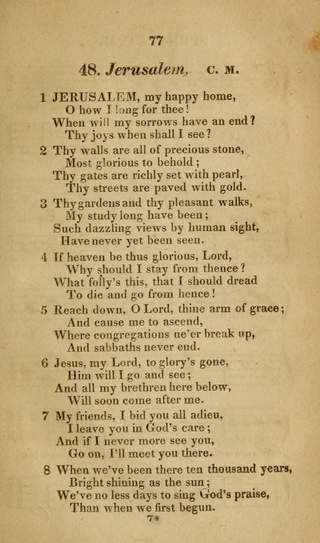 The Christian Lyre: Vol I (8th ed. rev.) page 77