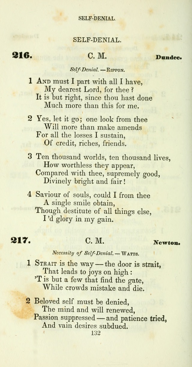 The Christian Melodist: a new collection of hymns for social religious worship page 132