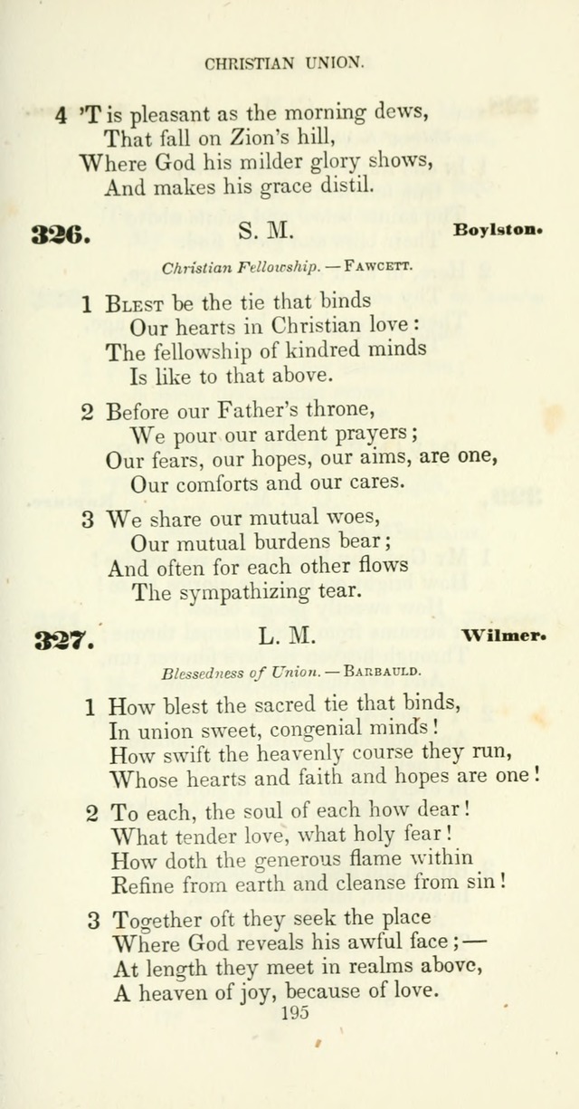 The Christian Melodist: a new collection of hymns for social religious worship page 197