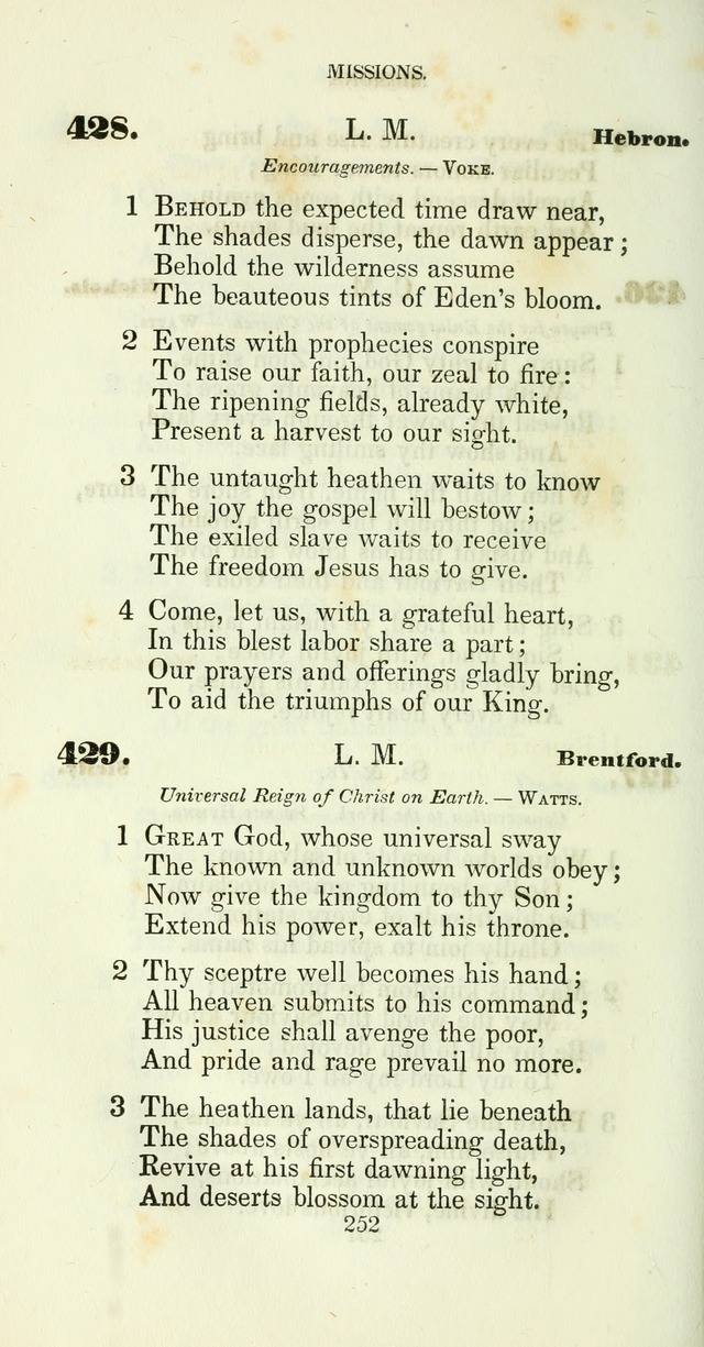 The Christian Melodist: a new collection of hymns for social religious worship page 254