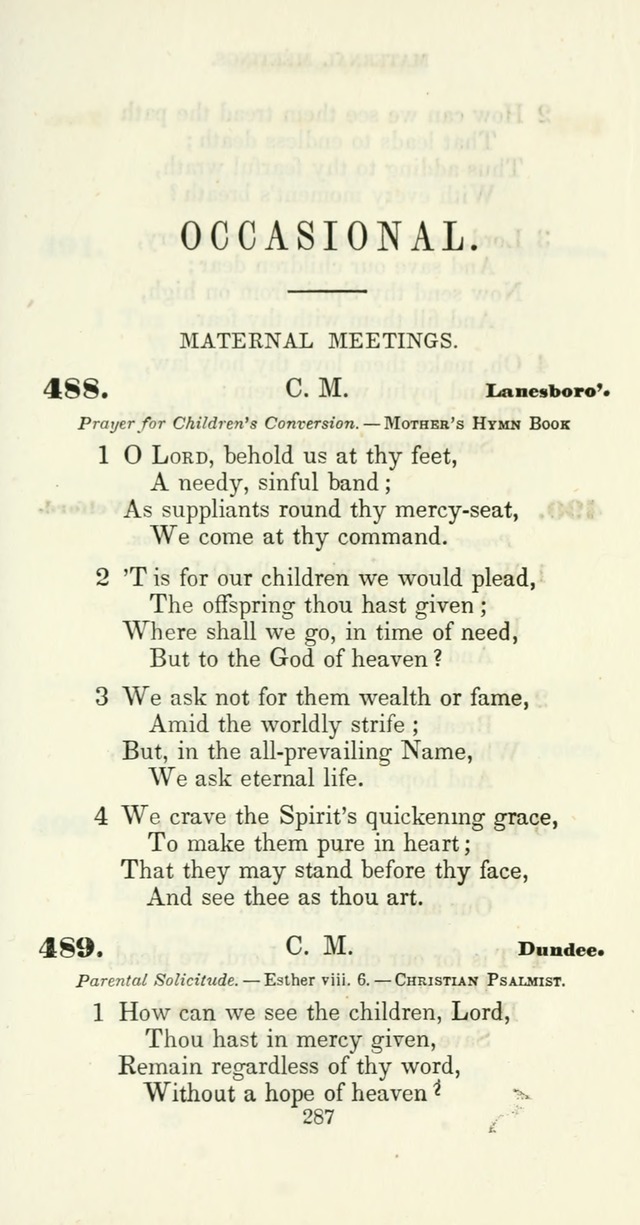 The Christian Melodist: a new collection of hymns for social religious worship page 291