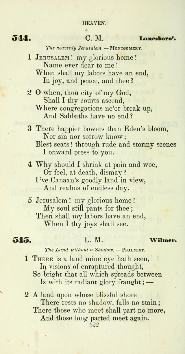 The Christian Melodist: a new collection of hymns for social religious worship page 326