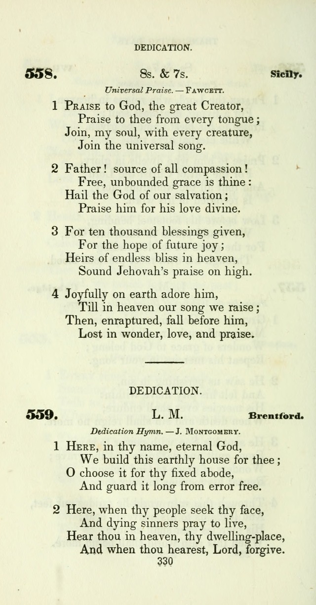 The Christian Melodist: a new collection of hymns for social religious worship page 334