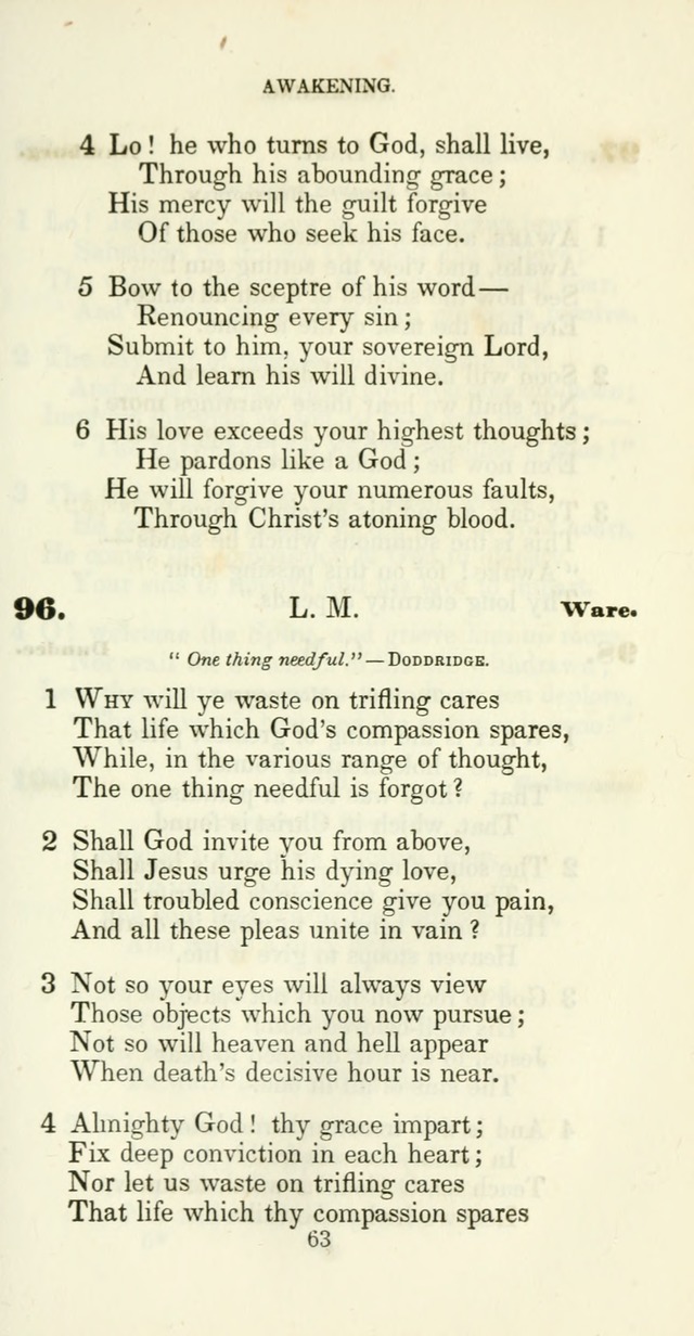 The Christian Melodist: a new collection of hymns for social religious worship page 63