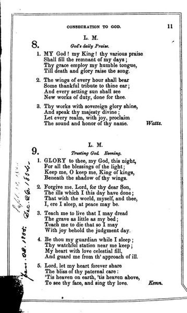 Christian Melodies: a selection of hymns and tunes designed for social and private worship in the lecture-room and the family page 10