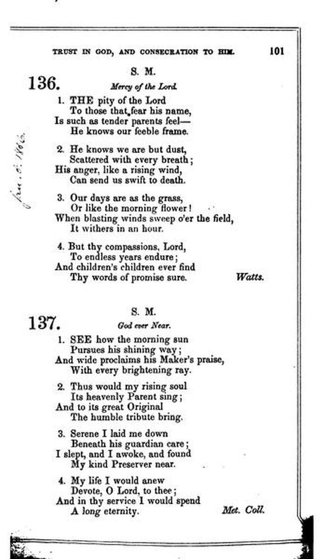 Christian Melodies: a selection of hymns and tunes designed for social and private worship in the lecture-room and the family page 100