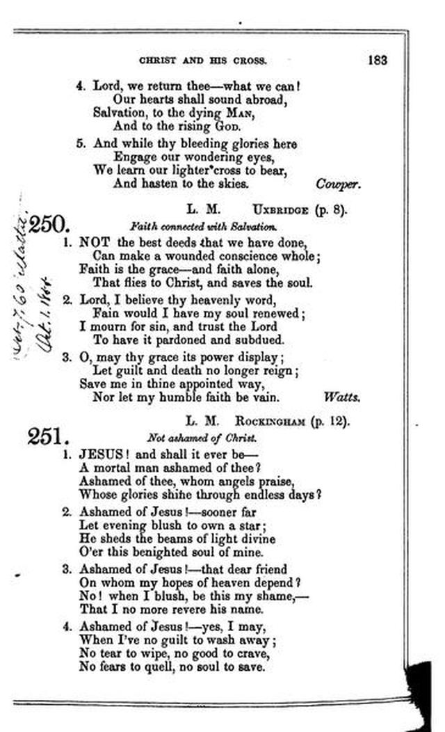 Christian Melodies: a selection of hymns and tunes designed for social and private worship in the lecture-room and the family page 182