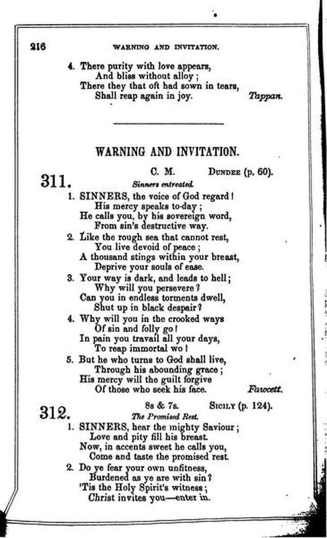 Christian Melodies: a selection of hymns and tunes designed for social and private worship in the lecture-room and the family page 215