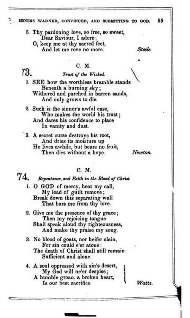 Christian Melodies: a selection of hymns and tunes designed for social and private worship in the lecture-room and the family page 54