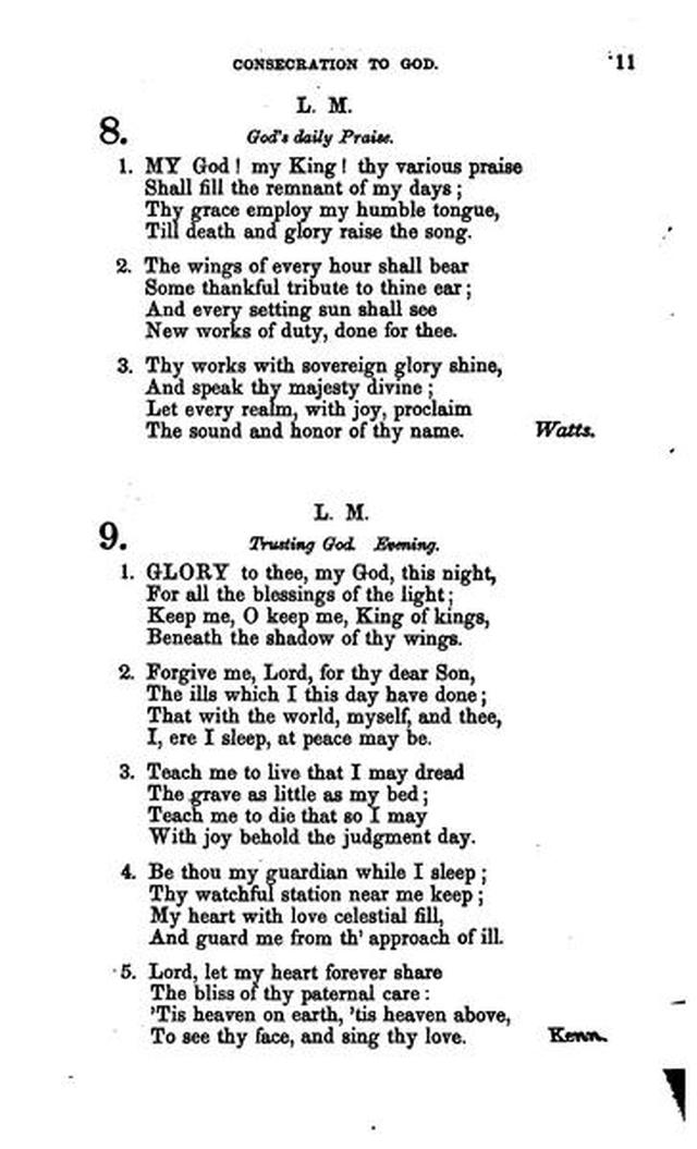 Christian Melodies: a selection of hymns and tunes designed for social and private worship in the lecture-room and the family (2nd ed.) page 10