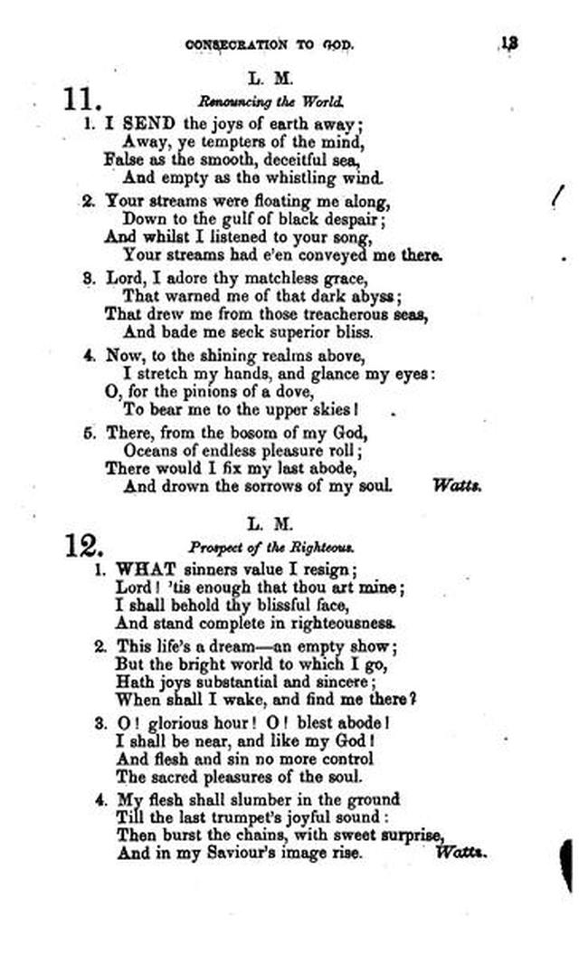 Christian Melodies: a selection of hymns and tunes designed for social and private worship in the lecture-room and the family (2nd ed.) page 12