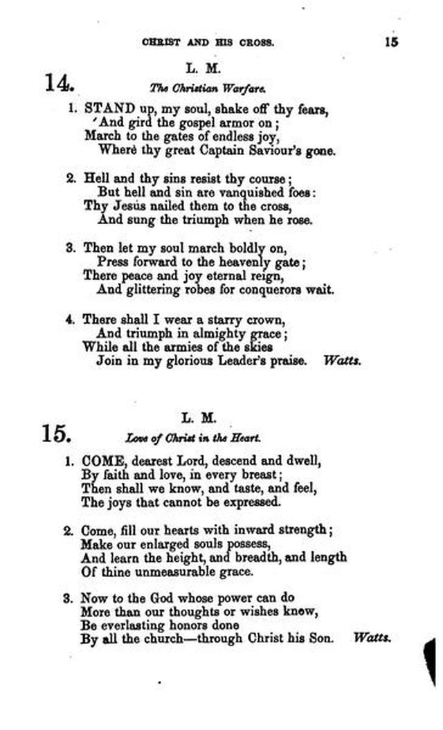 Christian Melodies: a selection of hymns and tunes designed for social and private worship in the lecture-room and the family (2nd ed.) page 14