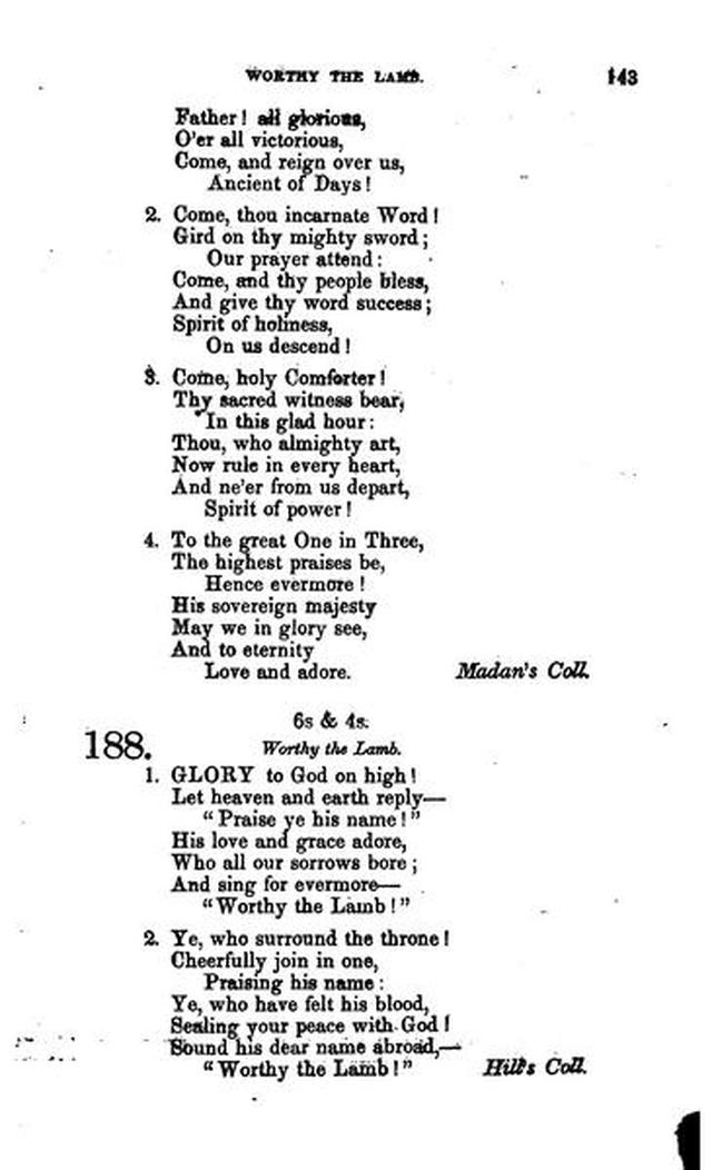 Christian Melodies: a selection of hymns and tunes designed for social and private worship in the lecture-room and the family (2nd ed.) page 142