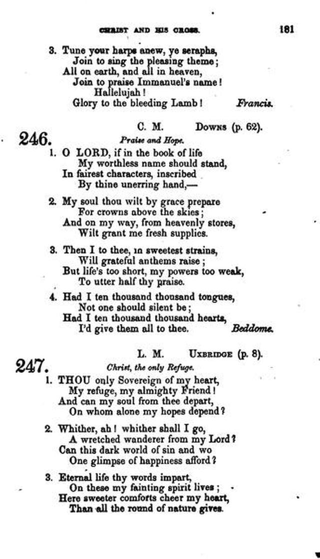 Christian Melodies: a selection of hymns and tunes designed for social and private worship in the lecture-room and the family (2nd ed.) page 180