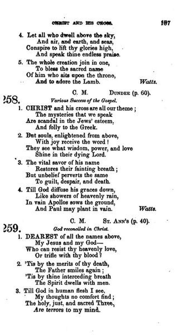 Christian Melodies: a selection of hymns and tunes designed for social and private worship in the lecture-room and the family (2nd ed.) page 186