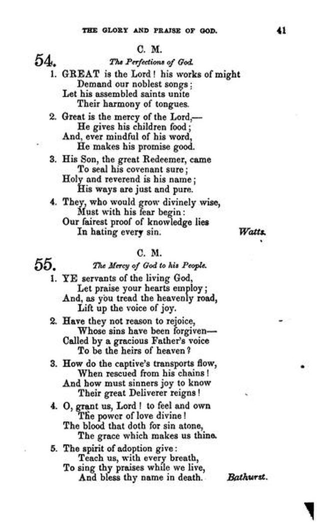 Christian Melodies: a selection of hymns and tunes designed for social and private worship in the lecture-room and the family (2nd ed.) page 40