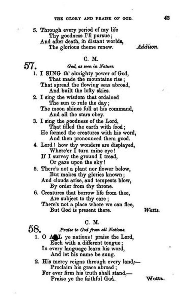 Christian Melodies: a selection of hymns and tunes designed for social and private worship in the lecture-room and the family (2nd ed.) page 42