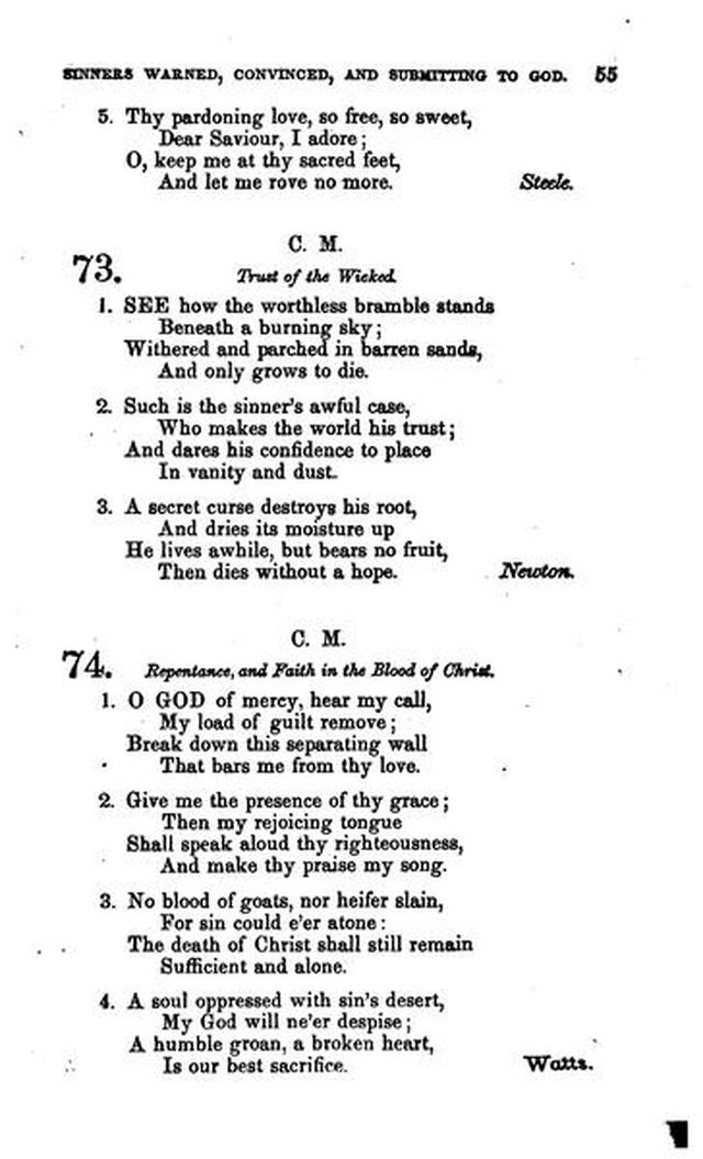 Christian Melodies: a selection of hymns and tunes designed for social and private worship in the lecture-room and the family (2nd ed.) page 54