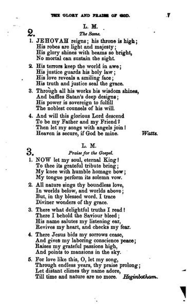 Christian Melodies: a selection of hymns and tunes designed for social and private worship in the lecture-room and the family (2nd ed.) page 6