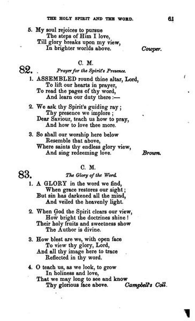 Christian Melodies: a selection of hymns and tunes designed for social and private worship in the lecture-room and the family (2nd ed.) page 60