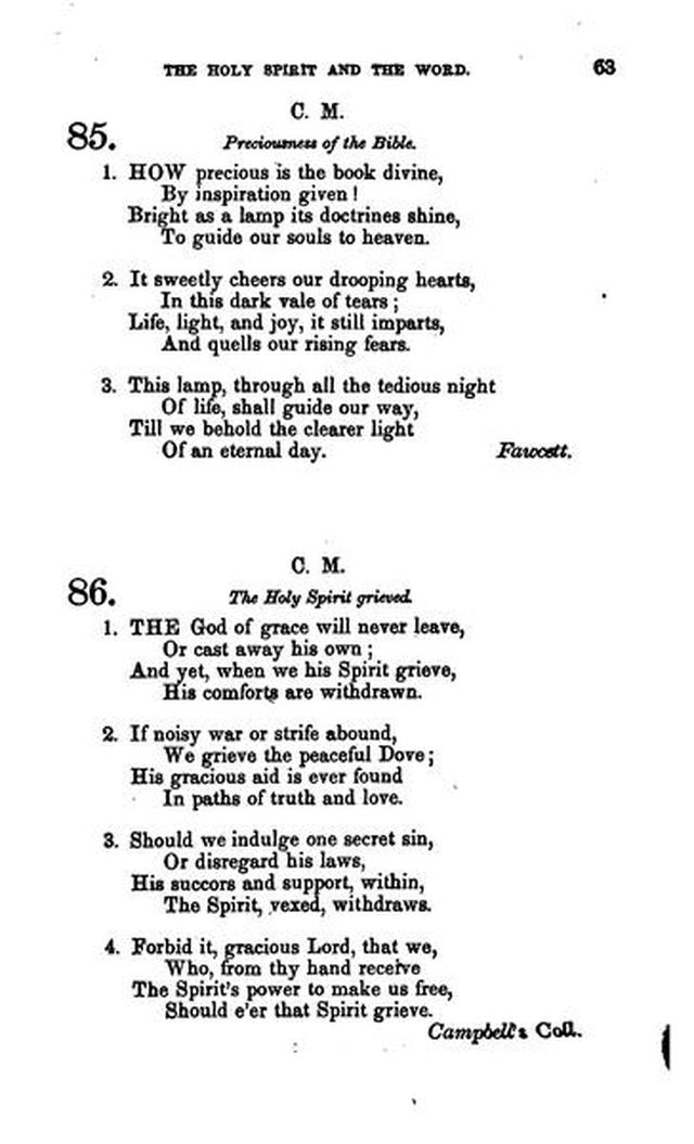 Christian Melodies: a selection of hymns and tunes designed for social and private worship in the lecture-room and the family (2nd ed.) page 62