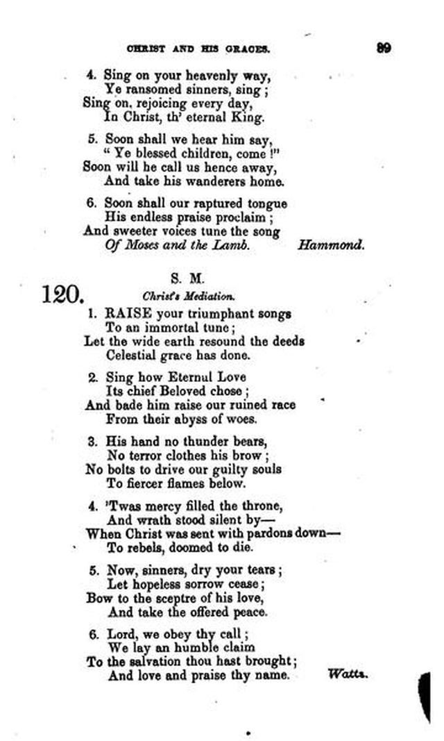 Christian Melodies: a selection of hymns and tunes designed for social and private worship in the lecture-room and the family (2nd ed.) page 88